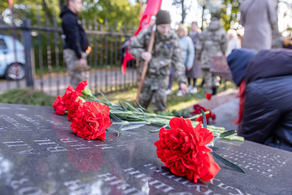 Захоронение на братской могиле в Ершово