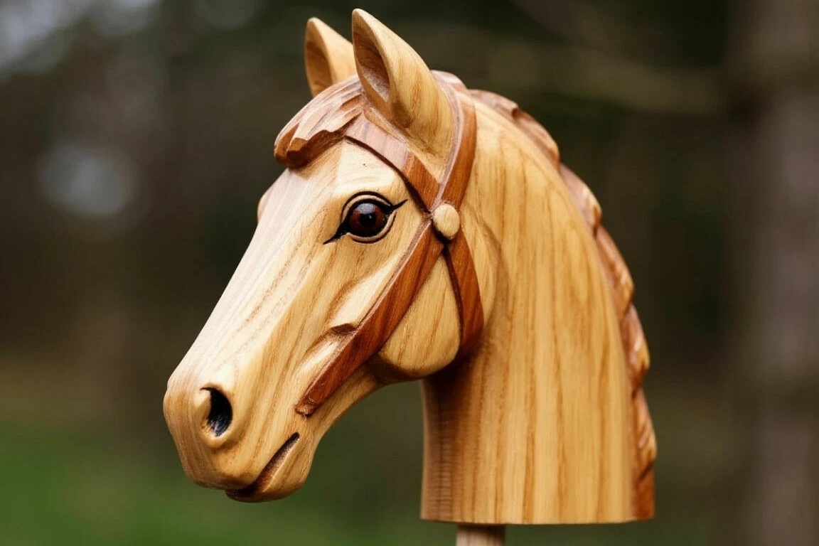 Едет конь на палочке