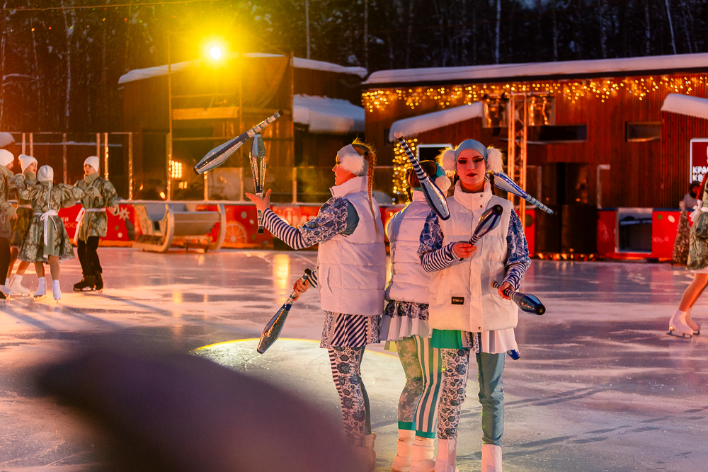 Ледовое шоу «Сказ о Руси» в парке Малевича